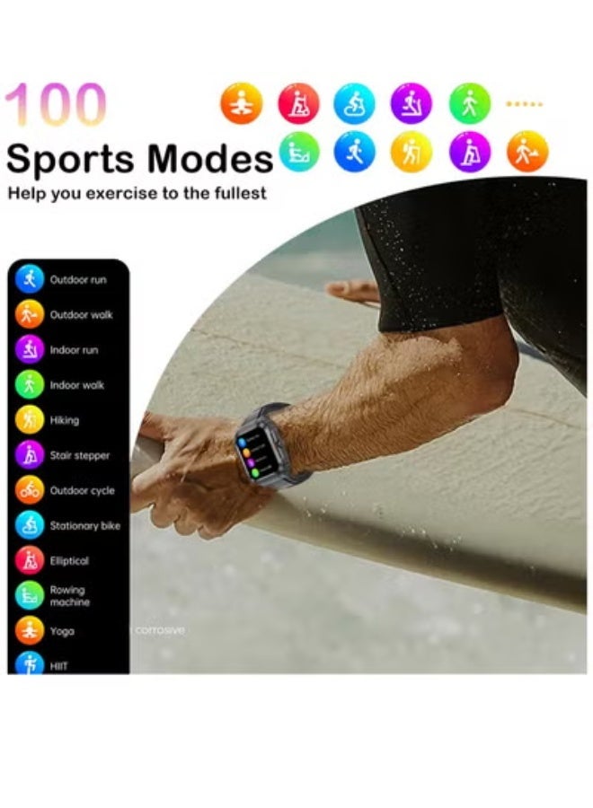 Blood Sugar Monitoring Smart Watch with ECG, HRV, Heart Rate, Blood Oxygen & Blood Pressure Tracking – 1.92" Bluetooth Call Fitness Smartwatch for Men & Women Compatible with Android/iPhone - Image 3