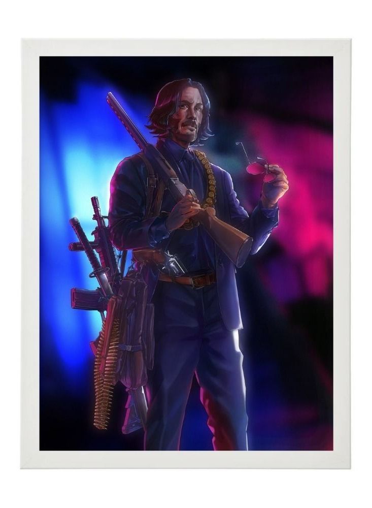 RKN Wall Art Poster Frame John Wick 21X30 cm - Image 2