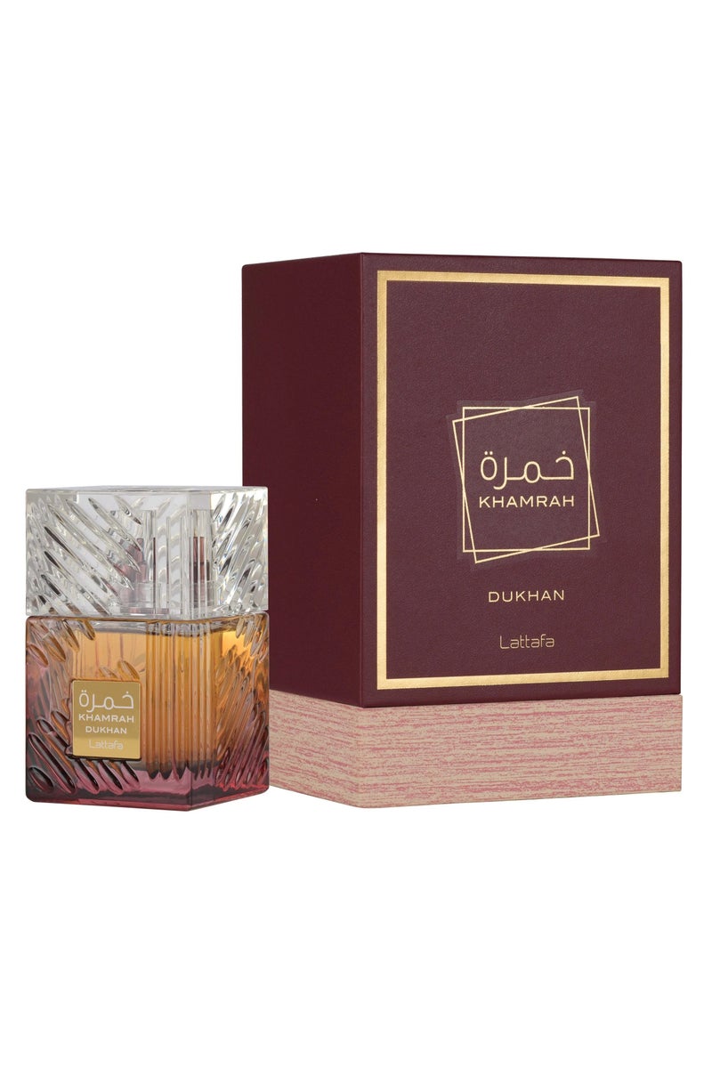 Lattafa Gift Set - Khamrah Dukhan 100ml - Robinson 85ml - Image 3