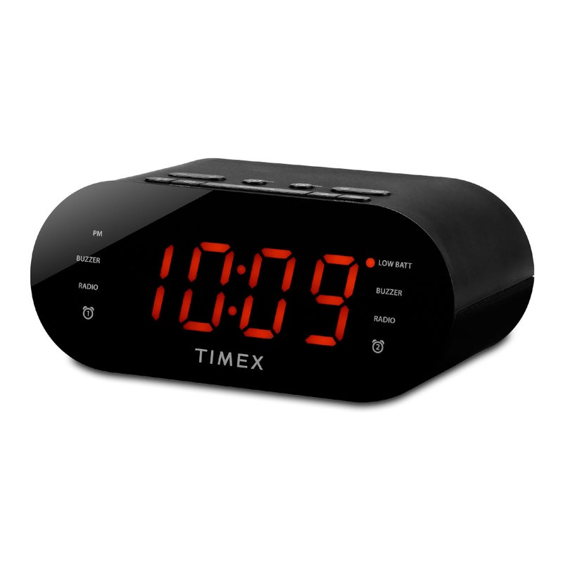 Timex T231G AM/FM Dual Alarm Clock Radio with 1.2-Inch Display and Line-in Jack (Gunmetal) - Image 5