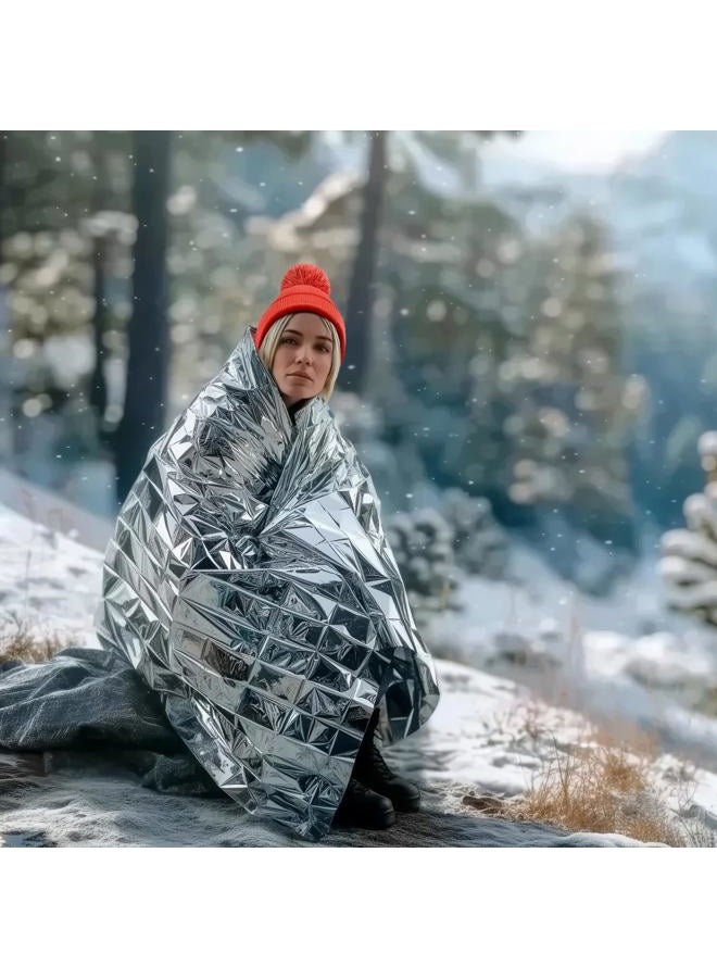 Altland 250 Pack of Emergency Blankets - Heat Reflective Blankets for Winter Survival Kits, Disaster Preparedness, Cold Weather Camping, and Homeless Care Packages - Image 5
