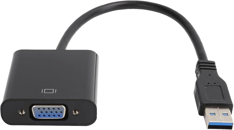 محول USB 3.0 إلى VGA، محول USB إلى VGA بدقة 1920x1080 وسرعة نقل 5.0Gbps، متوافق مع أنظمة 7 و8 و10، تثبيت سريع (Plug and Play) - Image 1