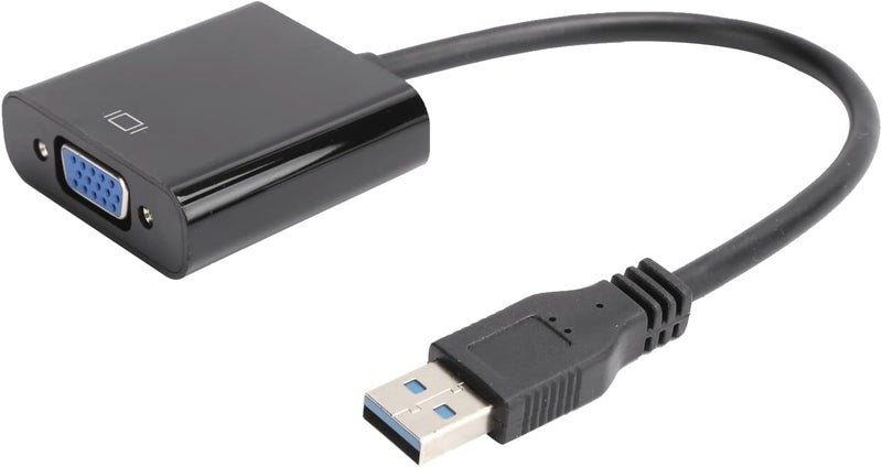 محول USB 3.0 إلى VGA، محول USB إلى VGA بدقة 1920x1080 وسرعة نقل 5.0Gbps، متوافق مع أنظمة 7 و8 و10، تثبيت سريع (Plug and Play) - Image 2