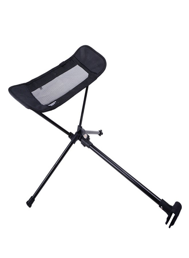 sundick Folding Moon Chair Aluminum Alloy Foot Rest Stool Portable Outdoor Chair Extendable Footrest Tool Beach Fishing Recliner Footrest Stool - Image 1