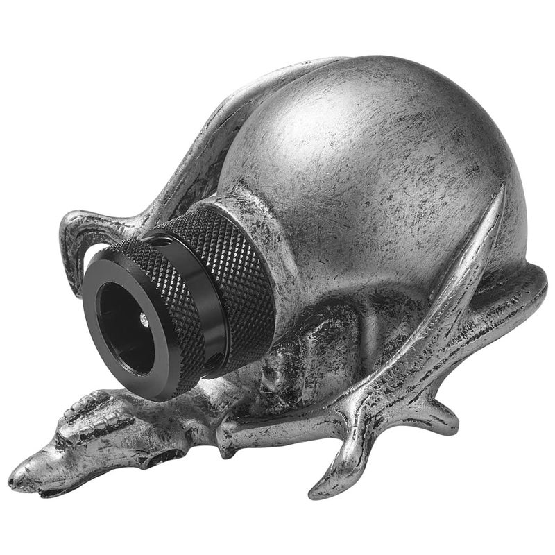 XIMINZ Shift Knob Automatic Skull Shape Universal Gear Knob Replacement with 3 Adapter Silver - Image 3