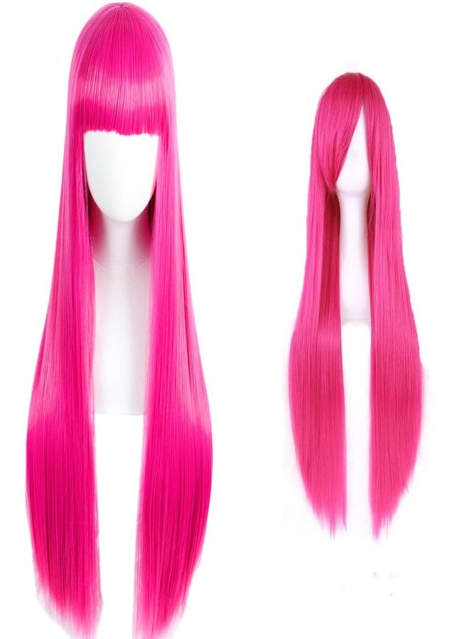 Sage Square Dreamy Pink Long Wig, Unforgettable haircolor, Instant length & volume, Tangle-free & worry-free, all-day comfort, Style it your way, Unleash your inner magic, Be the center of attention. - Image 1