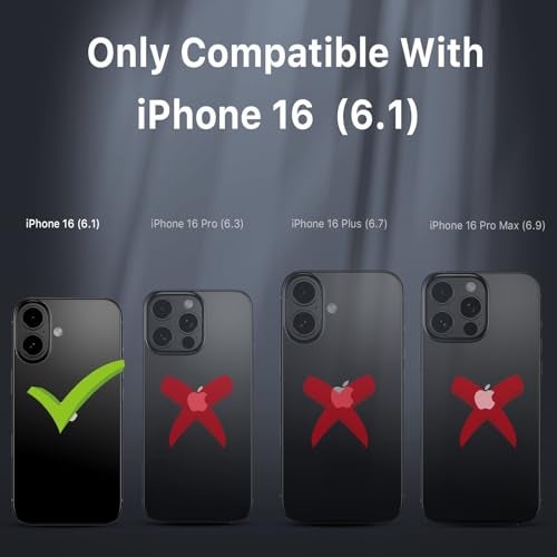 M MYBAT PRO Maverick Series for iPhone 16 6.1 Case with Belt Clip Holster,[Compatible with Magsafe] w/Screen Protector,Anti-Drop,Shockproof,with 360°Rotating Kickstand,Heavy Duty Protection - Image 2