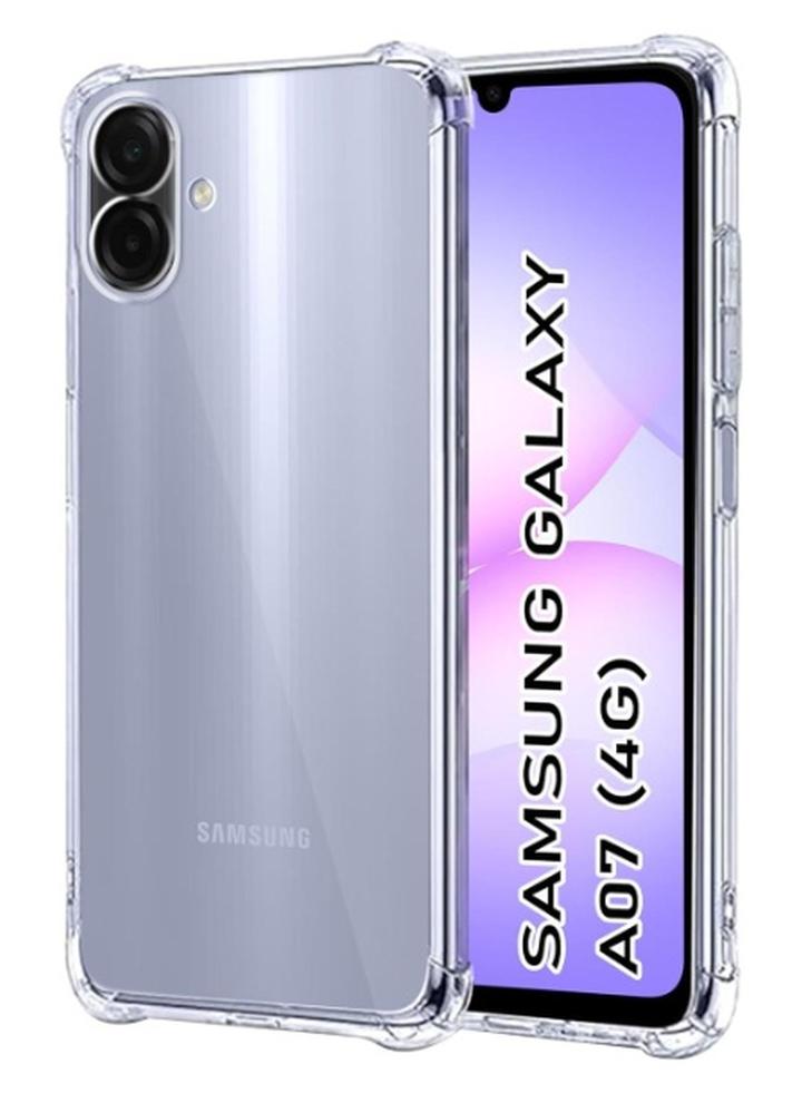 جراب سامسونج Galaxy A07 شفاف مضاد للصدمات