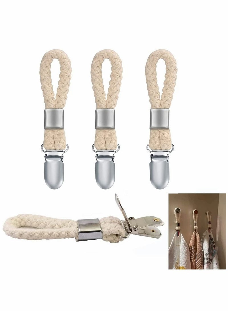 Tea Towel Clip Beach Hanging Storage Suitable for Cloth Items Home Kitchen and Bathroom Cabinets 4 Pcs - Image 1