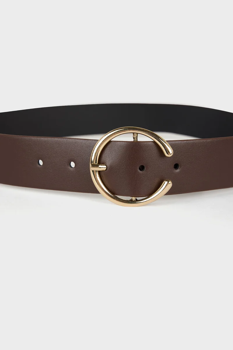 Defacto  Woman Big Clasp Faux Leather Jean Belt for Women | Best Price UAE