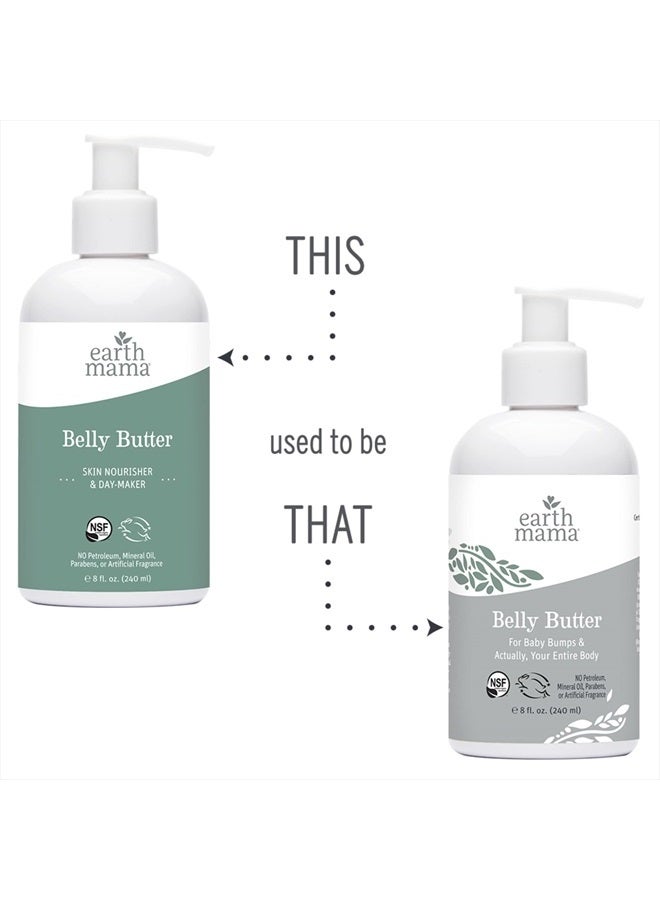 Earth Mama Belly Butter, Maternity Moisturizer for Dry Skin | Lotion for Pregnancy and Postpartum Recovery Self Care, Body Cream with Aloe, Fragrance Free, 8-Fluid Ounce (2-Pack) - Image 4