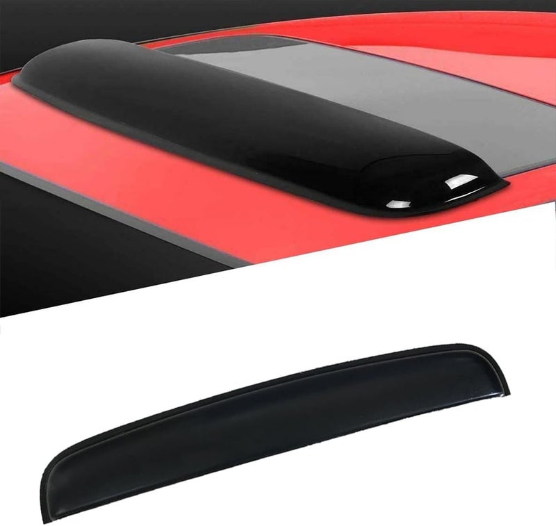 Puermto 34inch 880mm Universal Sun roof Wind Deflector,1pcs Dark Smoke Auto Moonroof Window Visor for Deflecting Rain, Noise and Windy Weather with Waterproof Double Side Tape RN88 - Image 1