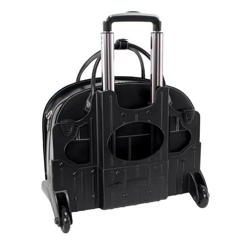 McKleinUSA McKlein W Series, Glen Ellyn, 15" Leather Detachable -Wheeled Ladies' Laptop/Computer & Tablet Business Briefcase Bag/Women's Rolling Overnight Travel Bag, Removable trolley case - Image 5