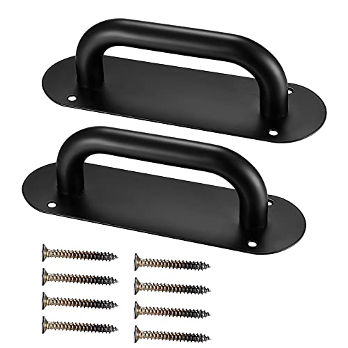 Xingwenhao Door Handle Pull Push Door Plate, 2pcs Door Push Plate Handles, Heavy Duty Barn Door Pulls, Cabinet Drawer Push Pull Handles for Kitchen Cabinet Drawer Window Sliding Closet Door Handles(200x65mm) - Image 1