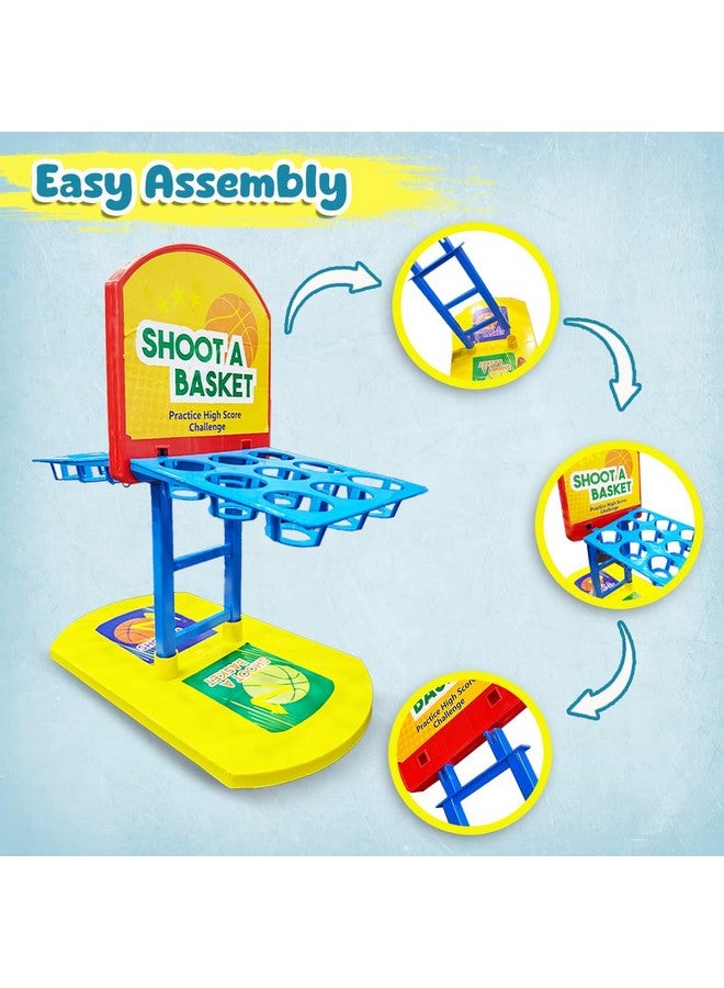 Wembley Shoot-A-Basketball Board Game for Boys & Girls Tabletop Action for 1 or 2 Players Easy to Assemble Portable Basket Ball Indoor Games Ideal for Birthday Gift - Image 3