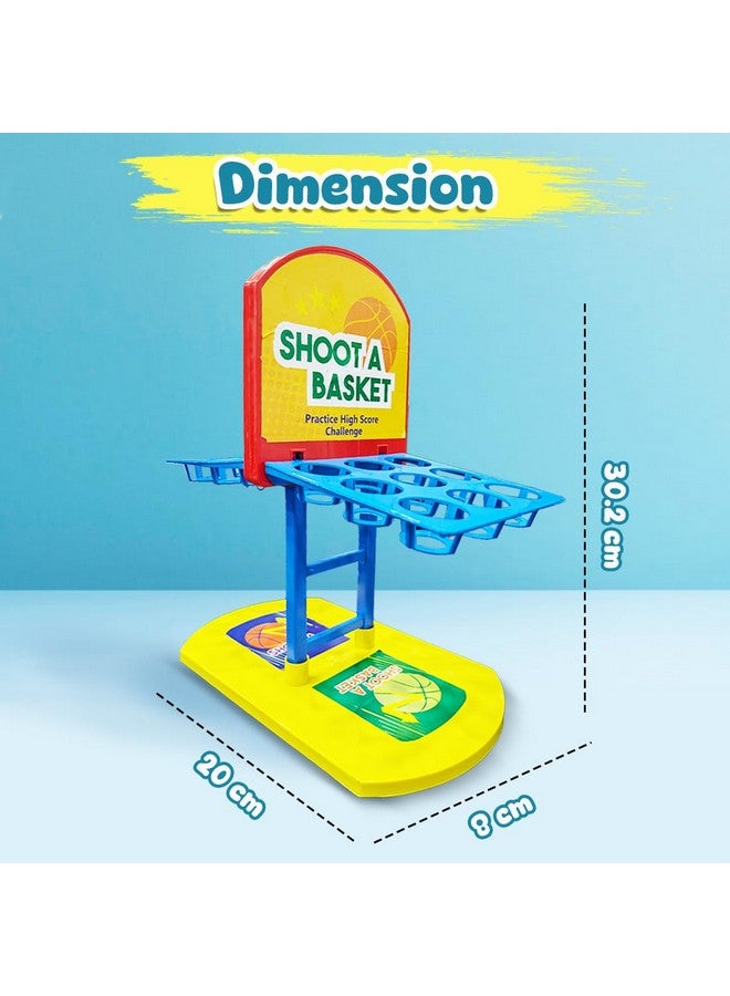 Wembley Shoot-A-Basketball Board Game for Boys & Girls Tabletop Action for 1 or 2 Players Easy to Assemble Portable Basket Ball Indoor Games Ideal for Birthday Gift - Image 4