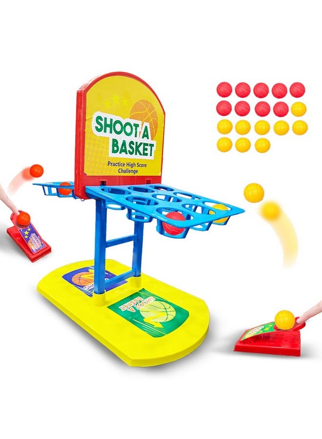 Wembley Shoot-A-Basketball Board Game for Boys & Girls Tabletop Action for 1 or 2 Players Easy to Assemble Portable Basket Ball Indoor Games Ideal for Birthday Gift - Image 1