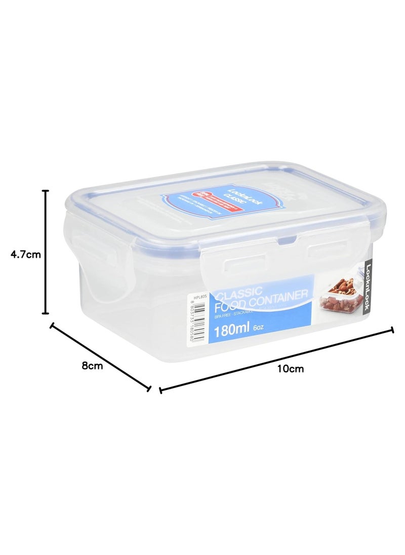 LOCK & LOCK LocknLock 180ml  Rectangular  Airtight Food Storage Container- BPA-Free, Microwave, Freezer, and Dishwasher Safe  - Image 4