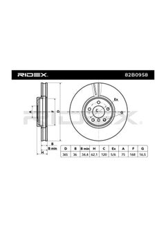 ريديكس RIDEX - مجموعة أقراص الفرامل (الأمامية) لسيارات BMW - 34116886481/ 34116793243/ 34116771982  - Image 3