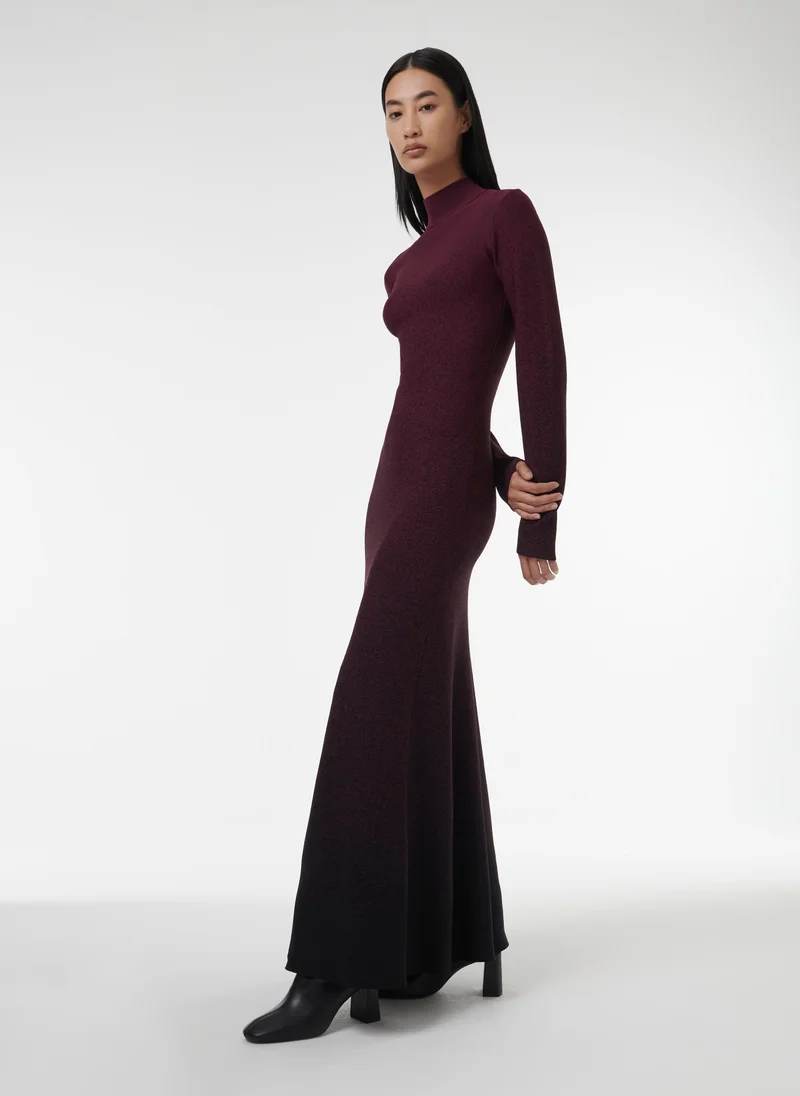 leem Gradient Jacquard Knit Dress