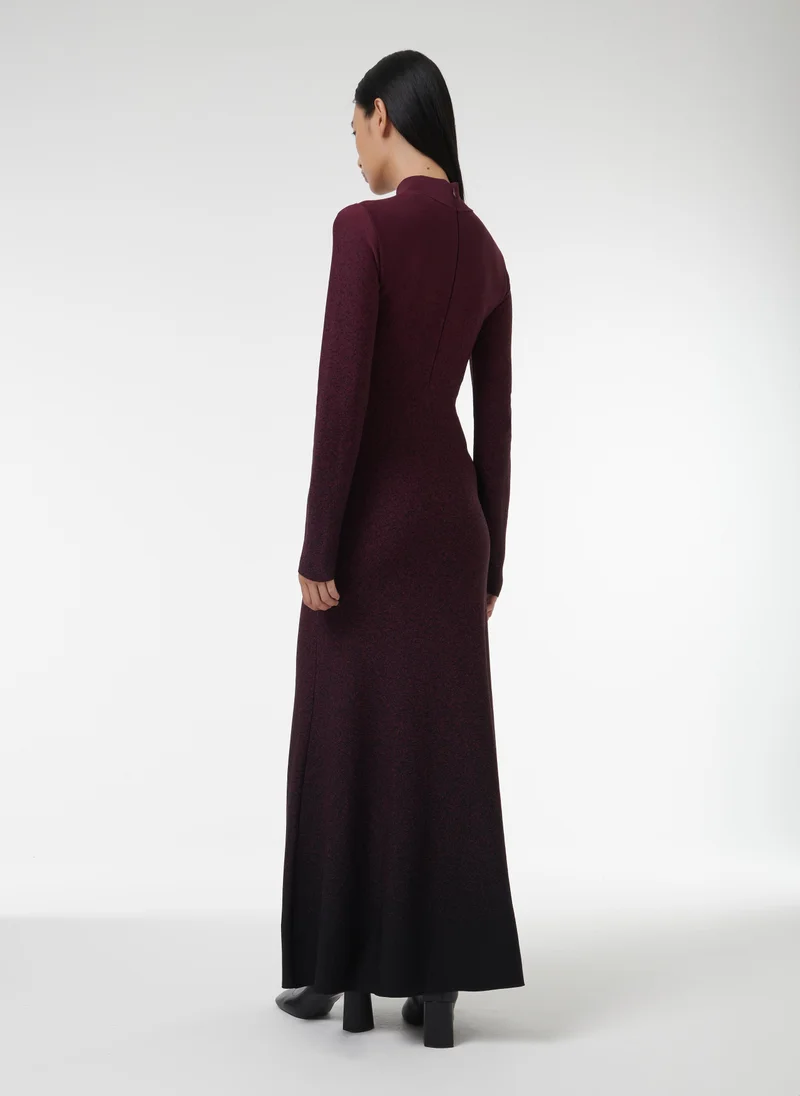 leem  Gradient Jacquard Knit Dress for Women | Best Price UAE