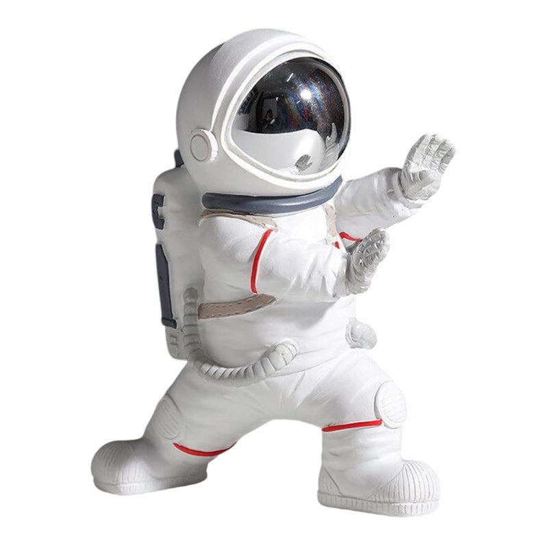 AUGEN Exclusive Astronaut Figurine Statue for Showpiece Room Decor Home Office Use 17 cm Silver BX04F3815 - Image 1