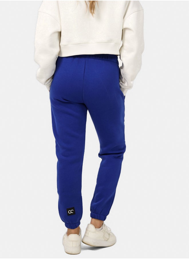 SHECHICK Basic Cotton Joggers Sweatpants Royal Blue  - Image 2