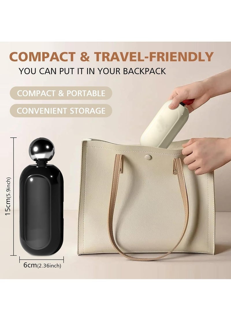 YelaJoy رول لاصق 2 في 1، رول لاصق لشعر الحيوانات الأليفة، رول لاصق محمول للملابس، مزيل شعر الحيوانات الأليفة، رول لاصق جل قابل للغسل وإعادة الاستخدام 2 في 1 للملابس، الأثاث، الحيوانات الأليفة والسفر (عبوة 2، أسود وأبيض) - Image 4