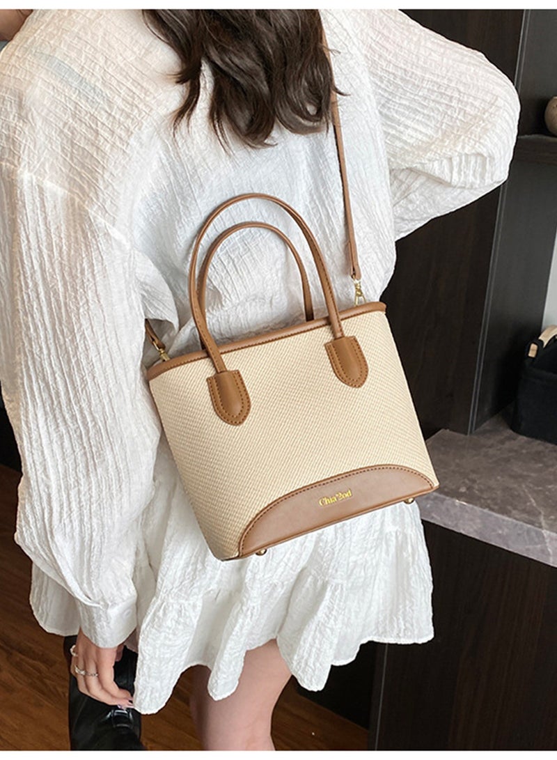 Women's Handbag Crossbody Bag, Casual PU Satchel Shoulder Bag Small Bag Woven Bag for Ladies, Girls  - Image 2
