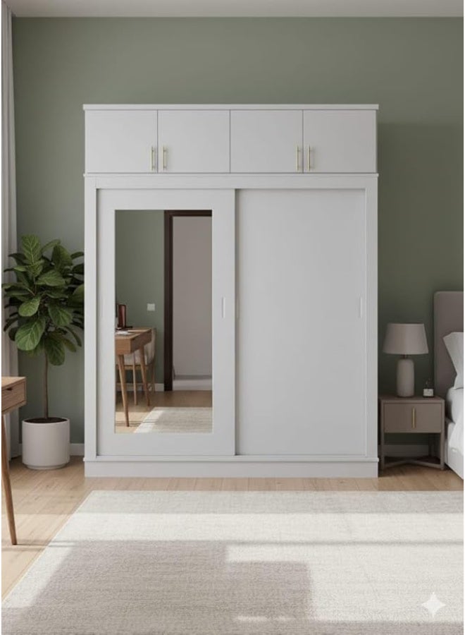 انزلاق باب مجلس الوزراء مع أعلى، حجم-H260 * W200 * D60cm، الخشب MDF المحلية. - Image 3