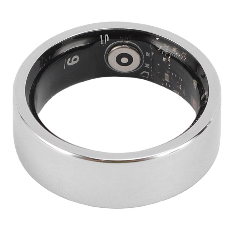 Smart Ring Size 10 Silver Stainless Steel - Ultra Lightweight Ergonomic Design High Precision Optical Sensor for Fitness Enthusiasts Daily Wear Swimming - Image 4