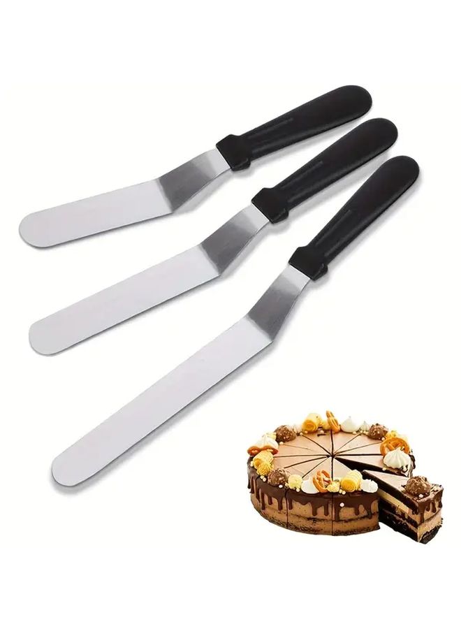 10 Inch Angled Frosting Spatula Stainless Steel Offset Blade For Cake Decorating Baking - Image 1