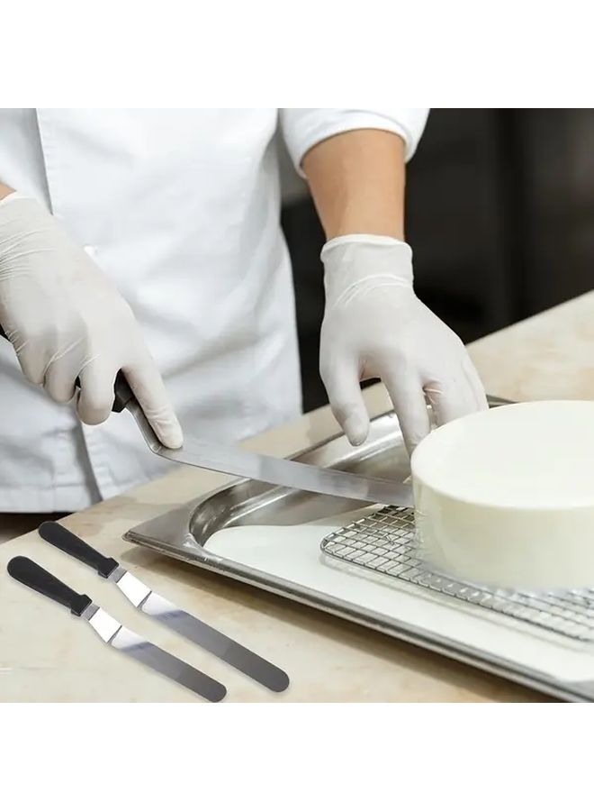 10 Inch Angled Frosting Spatula Stainless Steel Offset Blade For Cake Decorating Baking - Image 4