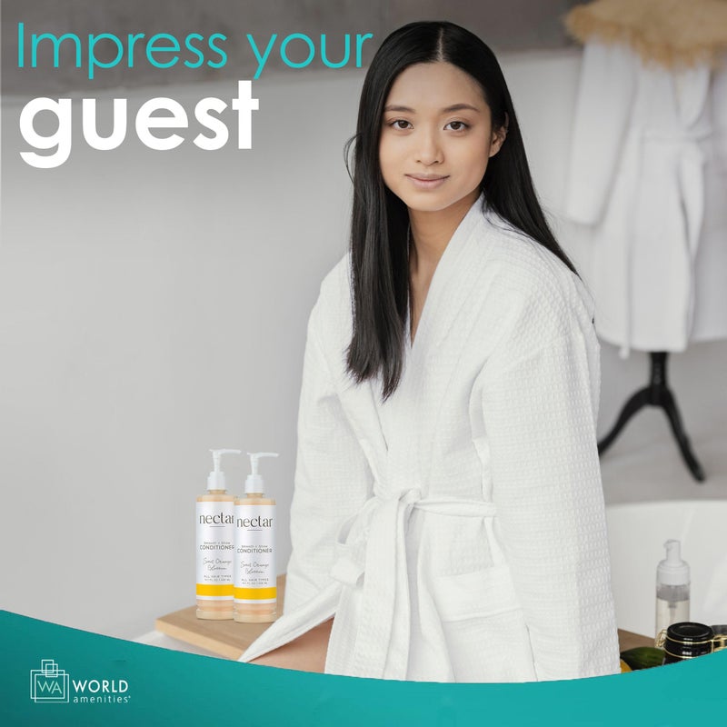 Nectar World Amenities Nectar Pump Bottle Hair Conditioner - Moisturizing Conditioner for Hair Care - Detangling Conditioner - Image 3