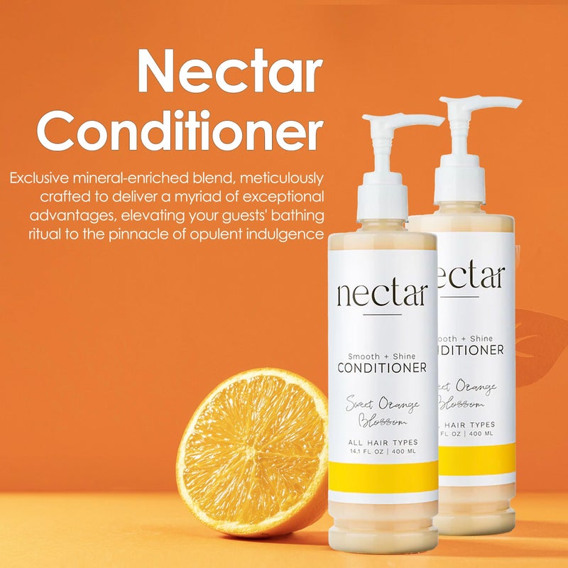 Nectar World Amenities Nectar Pump Bottle Hair Conditioner - Moisturizing Conditioner for Hair Care - Detangling Conditioner - Image 2