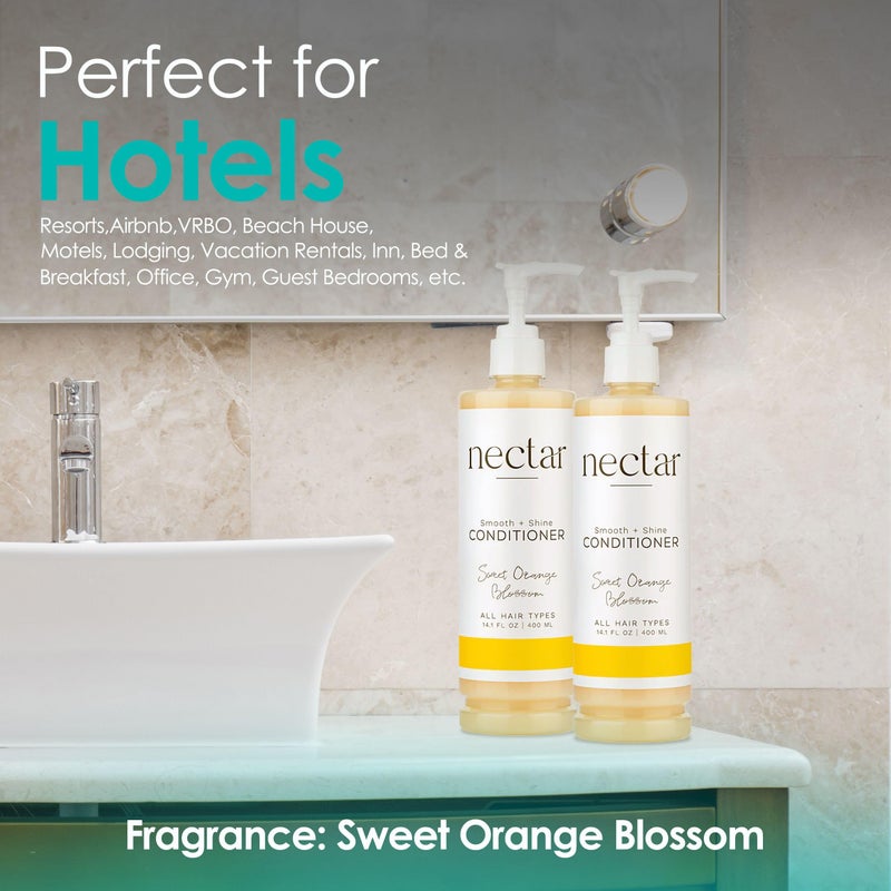 Nectar World Amenities Nectar Pump Bottle Hair Conditioner - Moisturizing Conditioner for Hair Care - Detangling Conditioner - Image 4