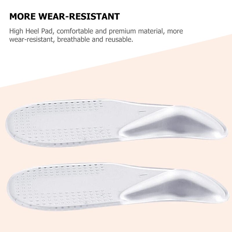 6 Pairs of Practical Self-adhesive Shoe Heel Insole High Heel Arch Cushion Comfortable Gel Insoles - Image 5