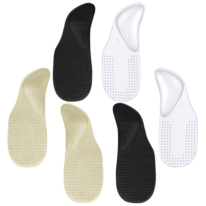 6 Pairs of Practical Self-adhesive Shoe Heel Insole High Heel Arch Cushion Comfortable Gel Insoles - Image 2