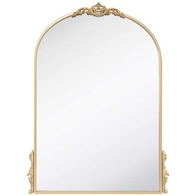 BORDEAUX ARCH ORNATE MIRROR GOLD SMALL