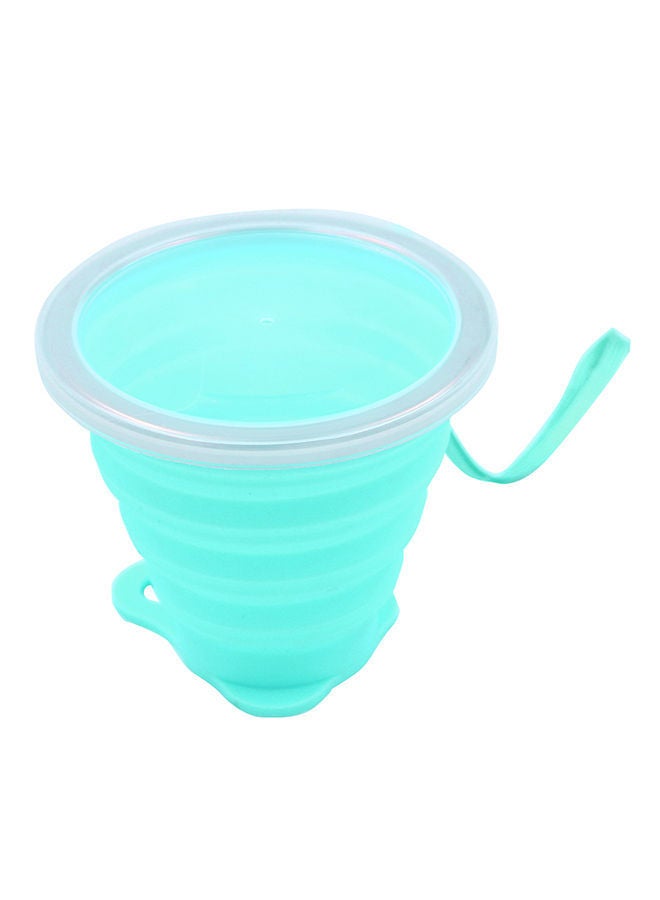 NIBEMINENT Silicone Collapsible Travel Cup Green 10x6x10centimeter  - Image 1