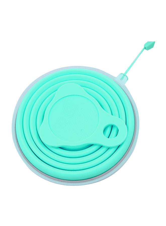 NIBEMINENT Silicone Collapsible Travel Cup Green 10x6x10centimeter  - Image 2