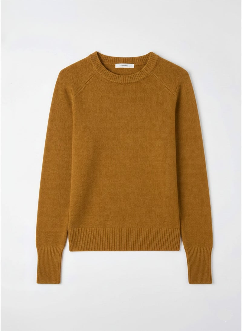 Terranova Women’s Brown Acrylic Sweater – Casual Everyday Knitwear, Regular Fit, Soft & Comfortable Pullover - Image 3