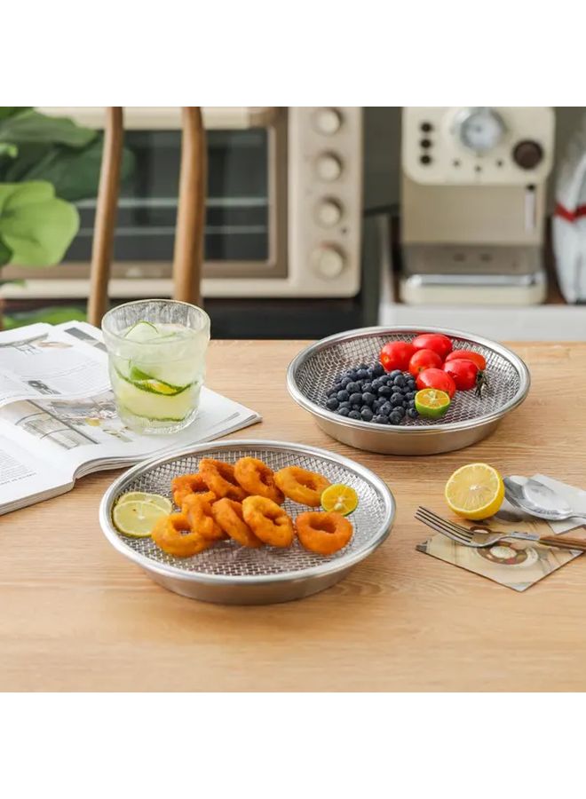 7.87 Inch Stainless Steel Fryer Basket Set With Drain Tray For Home And Commercial Use - Image 5