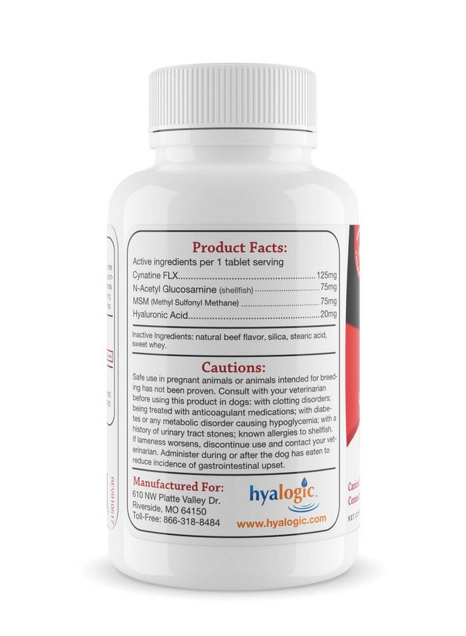 هالوجيك هيالوجيك برو أدفانسد هيافليكس للكلاب - مكمل غذائي رائع لدعم المفاصل لصديقك - 30 قرصًا بنكهة لحم البقر - مكمل غذائي لمفاصل الكلاب مع حمض الهيالورونيك والجلوكوزامين وميثيل سلفونيل ميثان وسيناتين (30 قرصًا) - Image 2