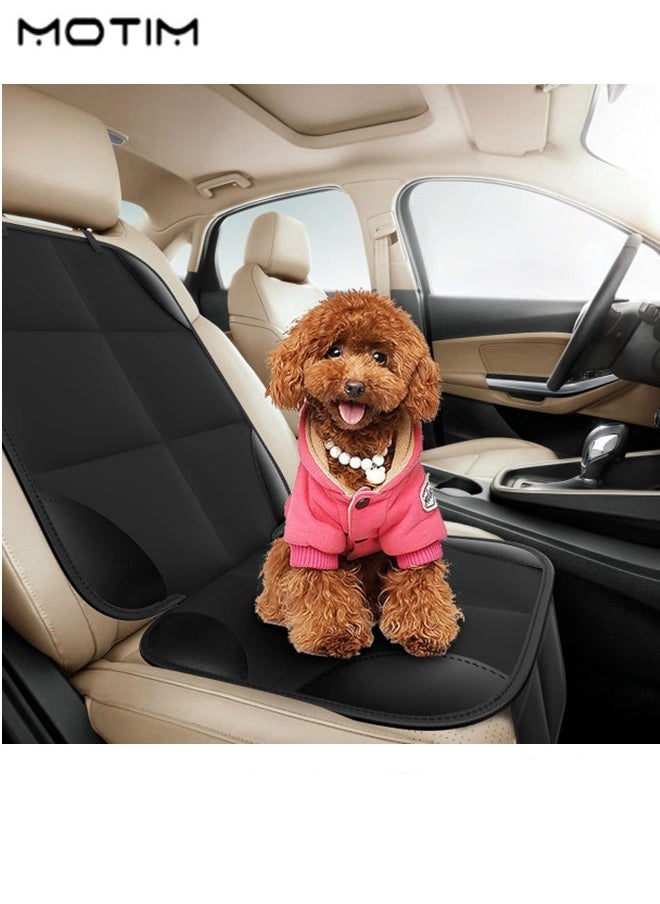 Motim - 1 Pack, Leather Car Seat Protector Cover, Car Seat Cushions, Waterproof Baby Anti-slip Car Pad with Thickest Padding with 2 Storage Pockets, Durable Scratchproof, Car Seat Protector - Image 1