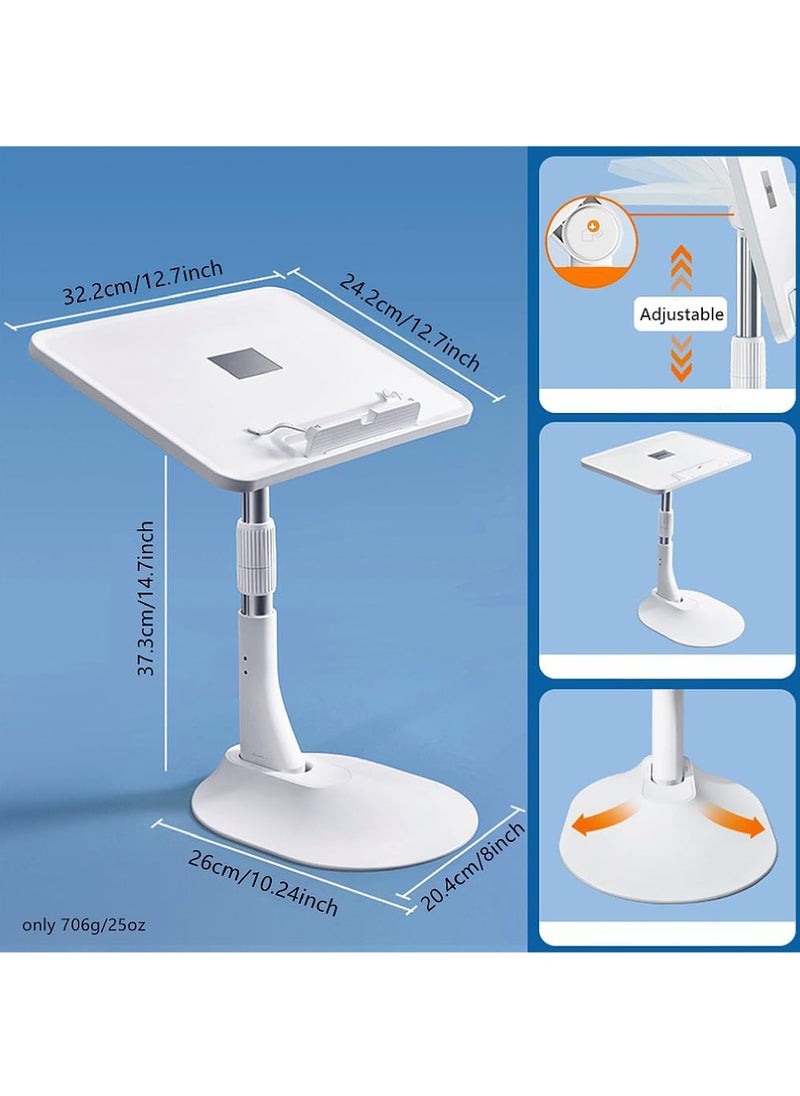 Portable Lap Desk for Kids Adjustable Angle Height Book Stand Holder with Paper Clips Small Lap Tray Table for Reading Writing Watching Eating Kids Lap Desk for Couch Sofa Bed Car Seat