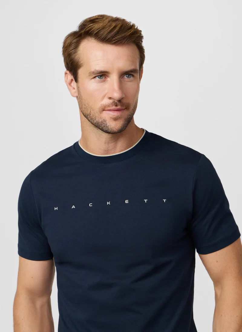 Hackett  Classic Fit Short Sleeve Branded T-Shirt for Men | Best Price UAE