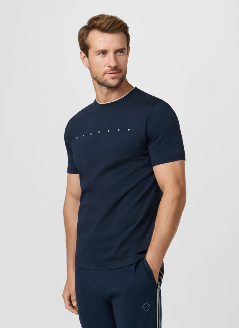 Hackett  Classic Fit Short Sleeve Branded T-Shirt for Men | Best Price UAE