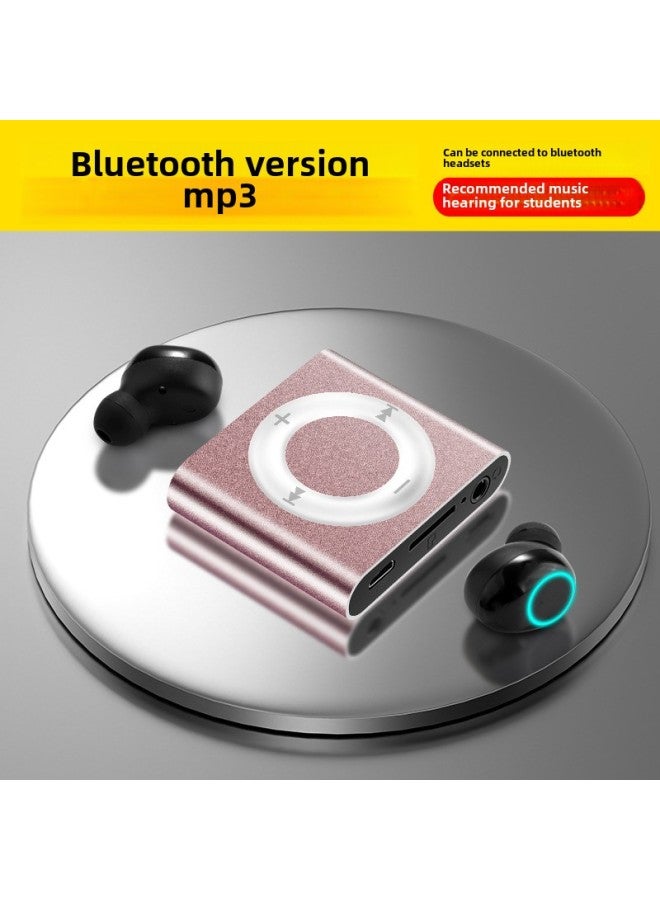 Beauenty Hot Sale Metal Texture Card Mp3 Music Player Mini Mp3 Student Walkman Gift Mp3-Body Color:Violet Blue-External Sound Edition-With Bluetooth-Memory Capacity:16GB (Host + Ear + Memory Card + OTG + Cha - Image 4