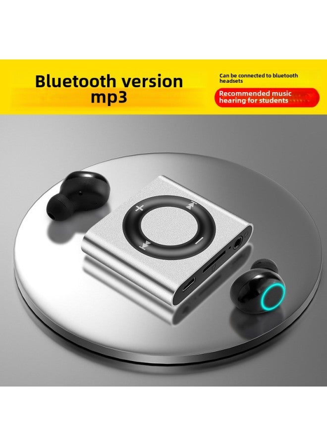 Beauenty Hot Sale Metal Texture Card Mp3 Music Player Mini Mp3 Student Walkman Gift Mp3-Body Color:Violet Blue-External Sound Edition-With Bluetooth-Memory Capacity:16GB (Host + Ear + Memory Card + OTG + Cha - Image 2